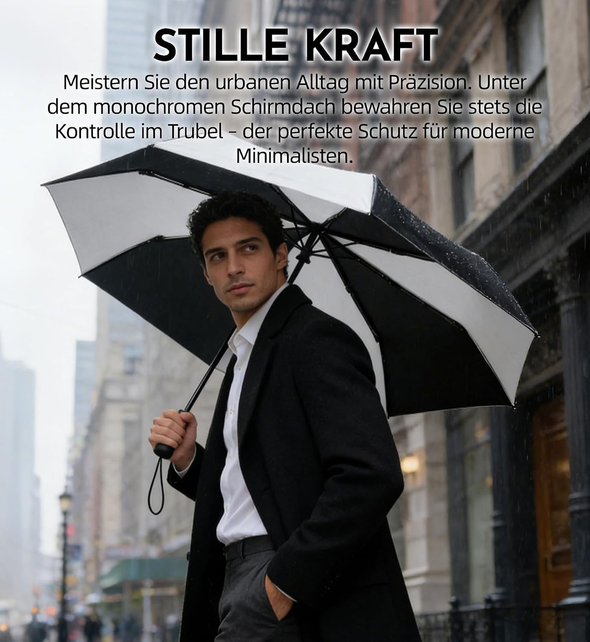 LILAC Regenschirm Klein Stabil Windfest