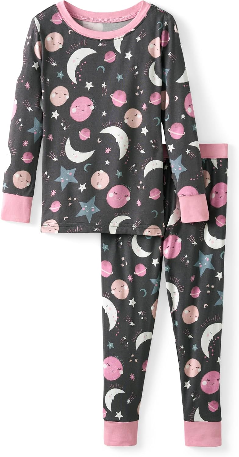 Little Sleepies Two-Piece Pajama Set, Viscose from Bamboo, Toddler Kids PJs