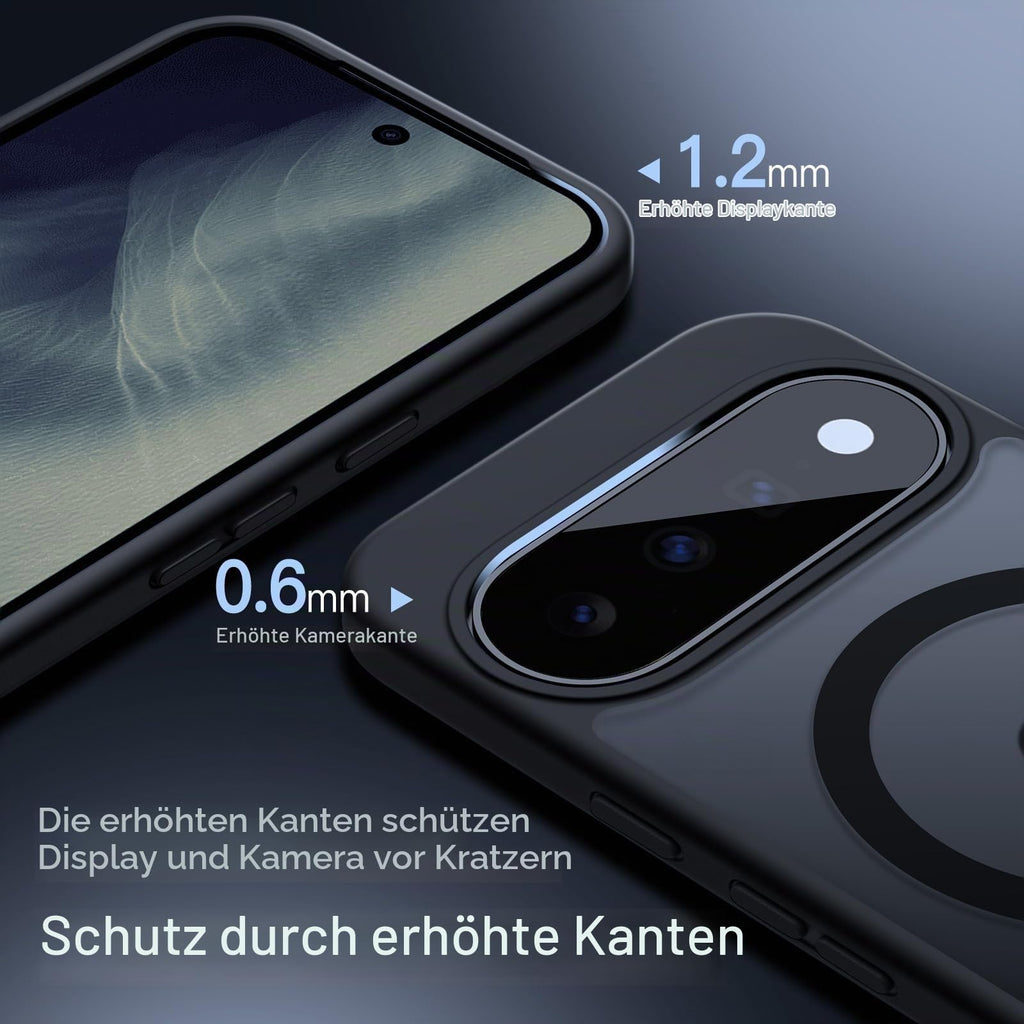 JETech Magnetische Hülle für Google Pixel 10/10 Pro, Obsidian