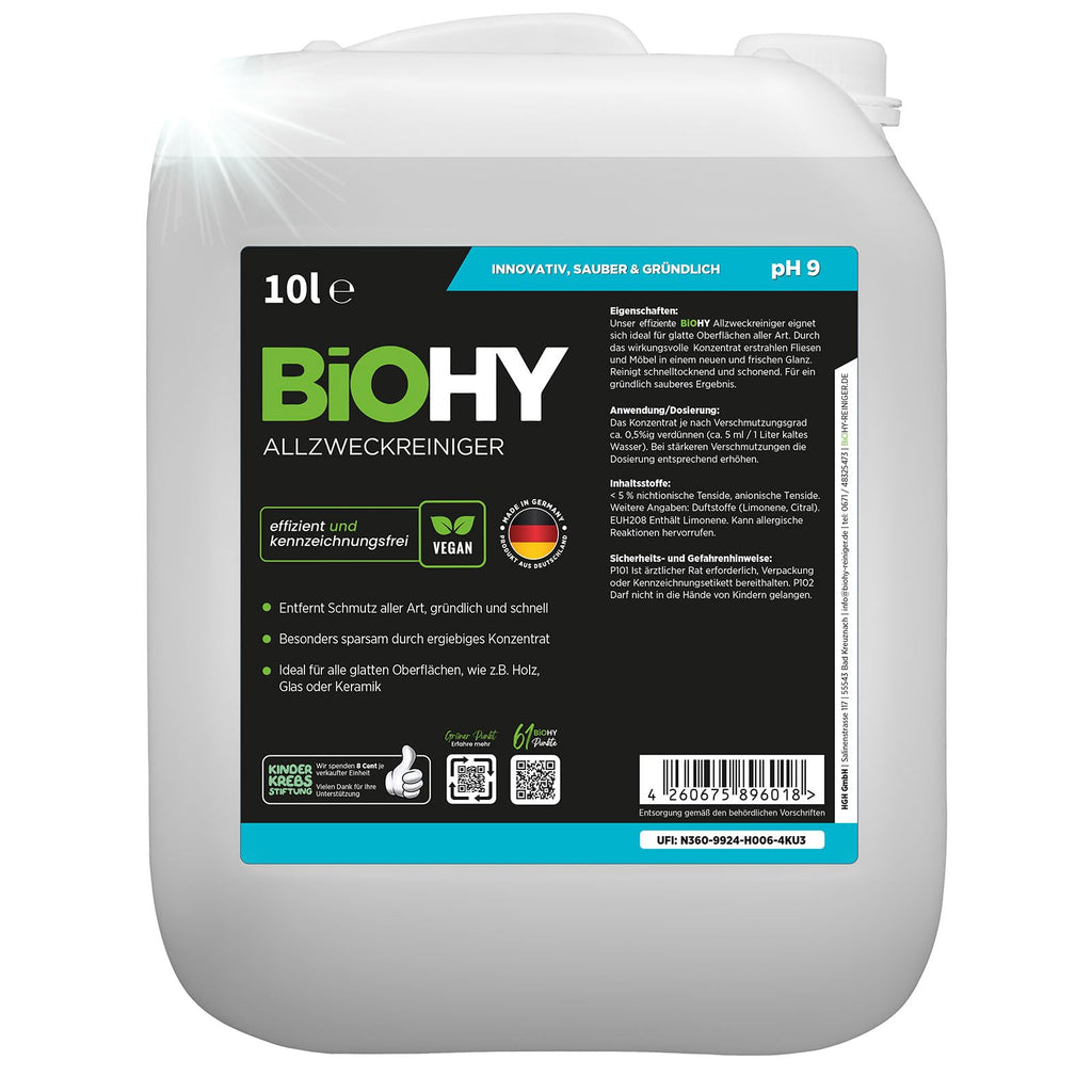 BiOHY Wischroboter Reiniger für Station mit Orangenduft (2 x 1 Liter)