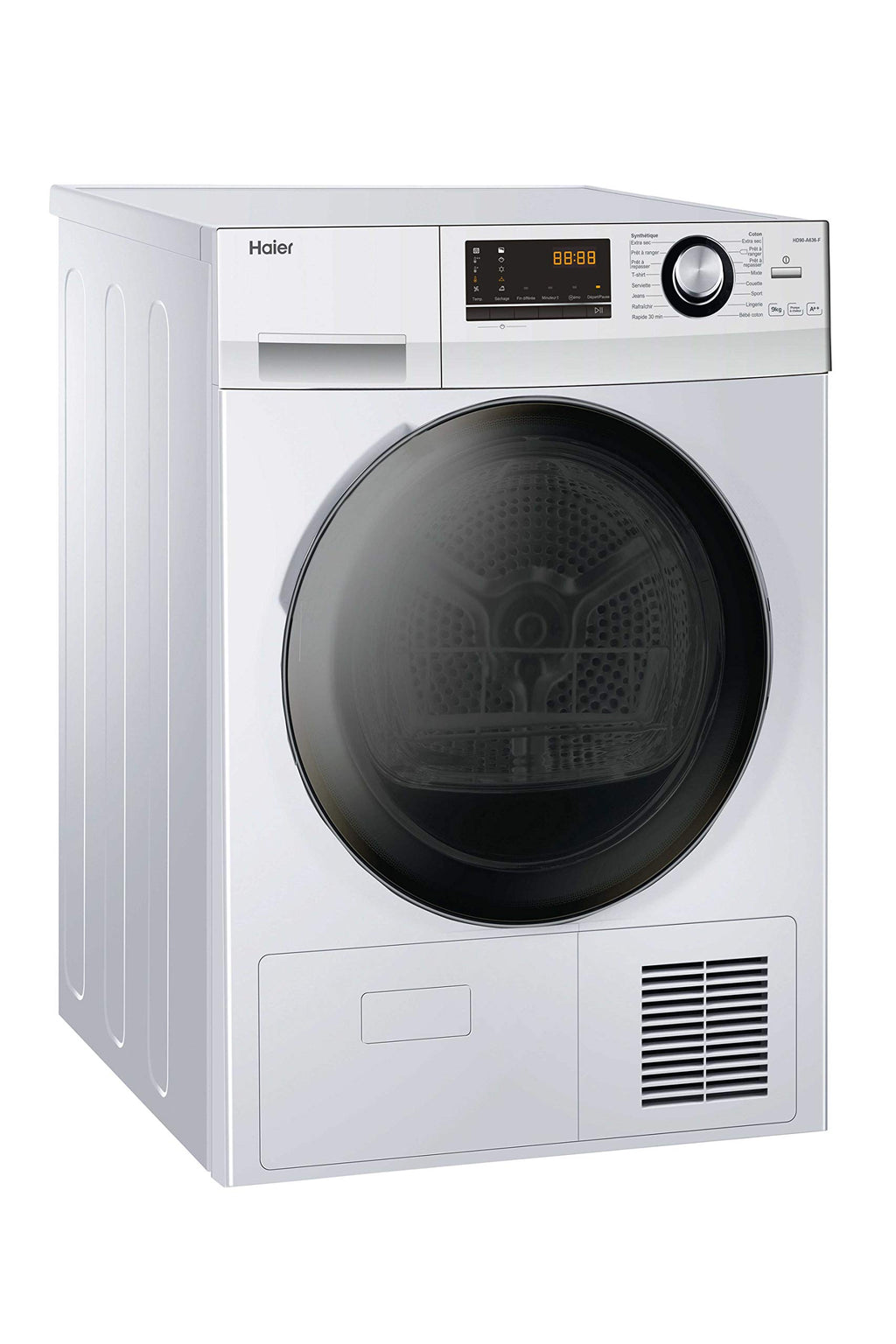 Haier Wärmepumpentrockner 9kg I G7 Serie I Klasse B I AI Power Inverter Motor, iOn Air Fresh, Pillow-Schontrommel, Automatik- & Hygiene-Programm, hOn AppI HD90-B667U1
