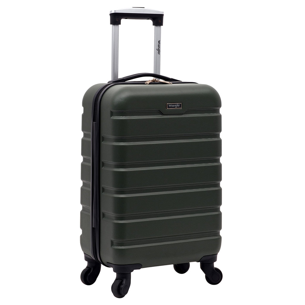 Wrangler 22" Hardside Spinner Carry-On Luggage, Charcoal