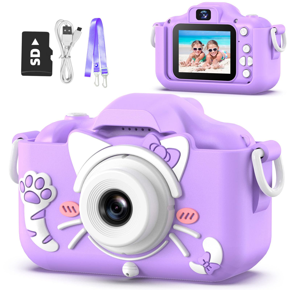 Goopow Kids Camera Toys for 3-8 Year Old Girls Boys
