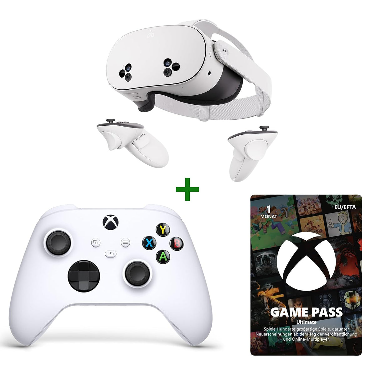 Meta Quest 3S 128 GB + Xbox Carbon Black Controller + 1 Monat Game Pass Ultimate