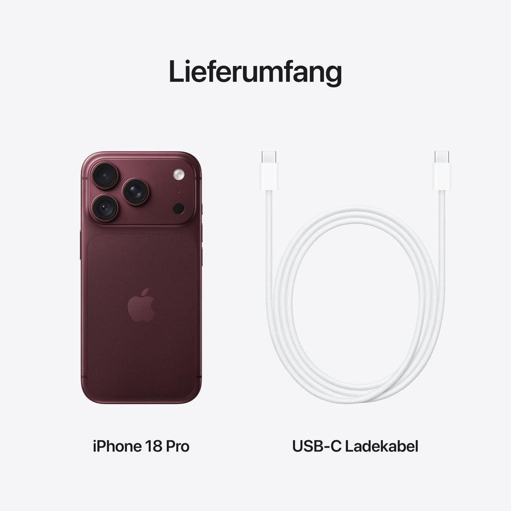 Apple iPhone 18 Pro 512 GB - Schwarz
