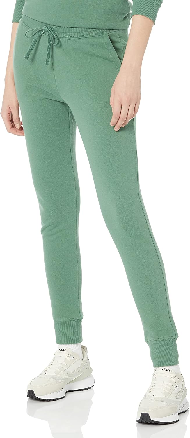 Amazon Essentials Women's Cotton Fleece Jogger Sweatpants with Drawstring (Available in Plus Size)