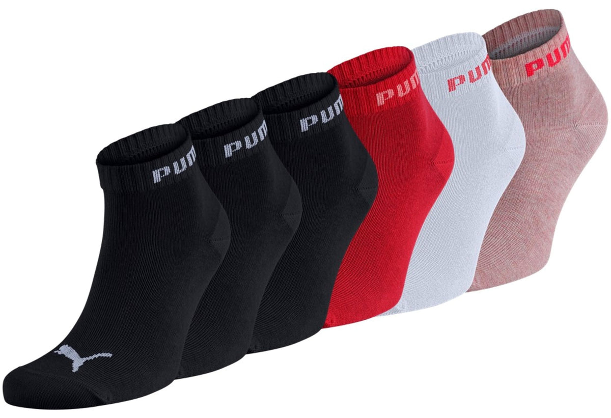 PUMA Unisex Sportsocken Quarter 6er Pack – Statement Edition