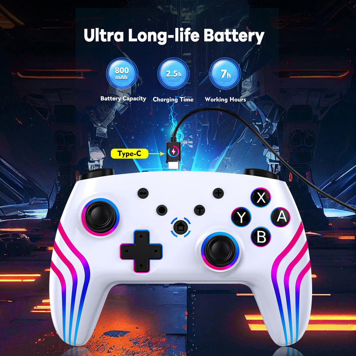 Wireless Pro Controller für Switch, Switch 2, Lite, OLED, PC