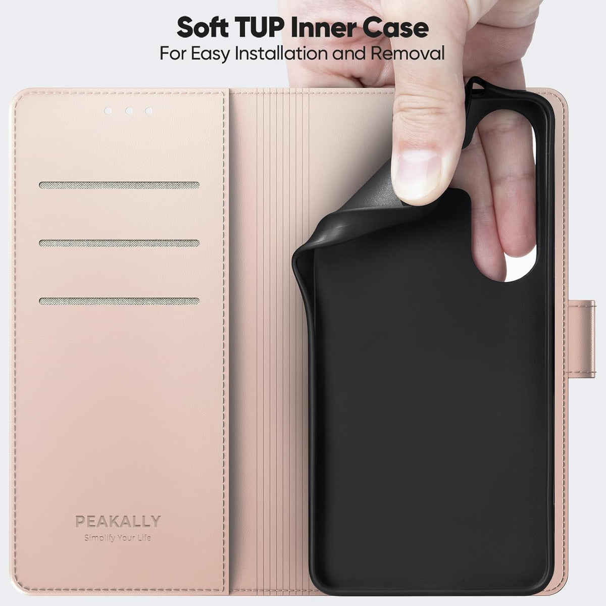 Peakally Handyhülle für Samsung Galaxy A17 5G Hülle [Mit 1 Stück Panzer Schutz Glas] [Premium PU Leder] [RFID-Blockierung] [Kartenfach] Klapphülle kompatibel mit Galaxy A17 5G / 4G - Grün