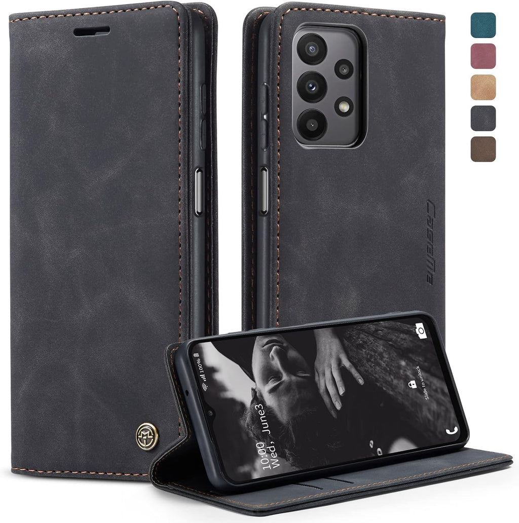 Handyhülle für Honor Magic 6 Pro hülle Premium PU klapphülle RFID Lederhülle Faltbare Schutzhülle Kartenfach Standfunktion Handytasche hülle Honor Magic 6 Pro 5G - Schwarz