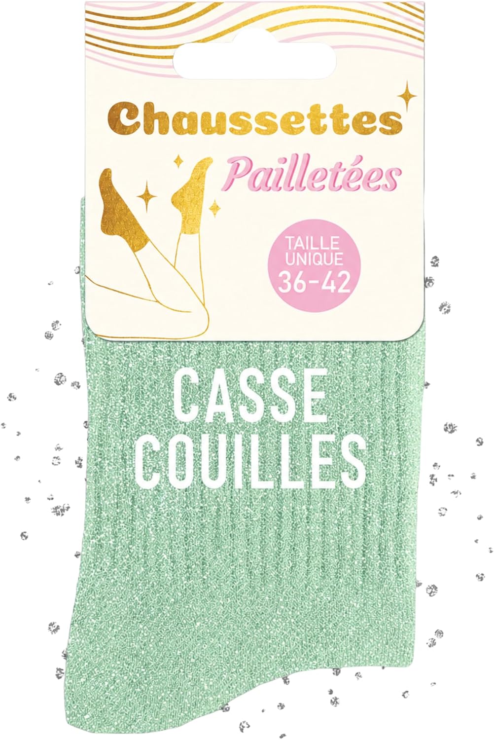 MASSA Chaussettes Paillettes - Taille Unique - Parfaite