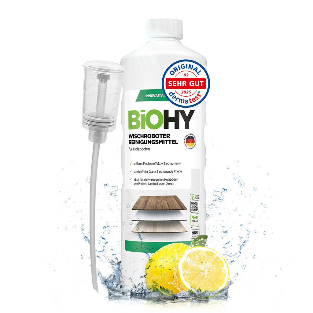 BiOHY Wischroboter Reiniger für Station mit Orangenduft (2 x 1 Liter)