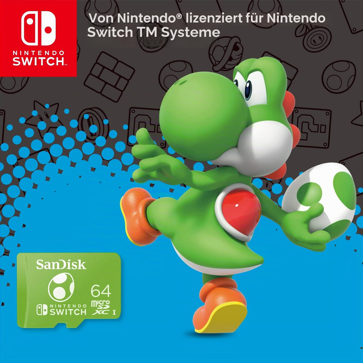SANDISK 128GB microSD Karte, Super Mario Super Mushroom Edition