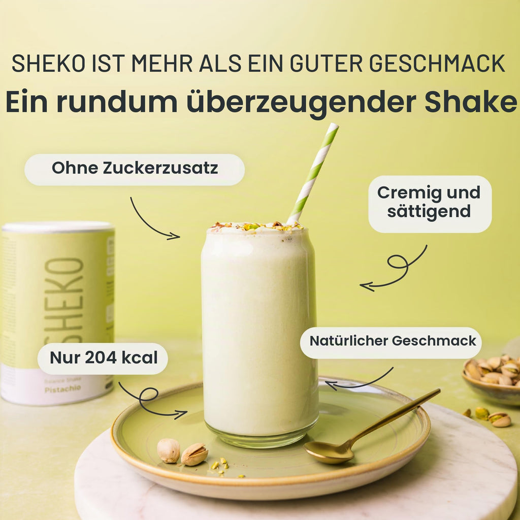 SHEKO Balance Shake Erdbeere – Mahlzeitersatz & Abnehmshake – 378 g