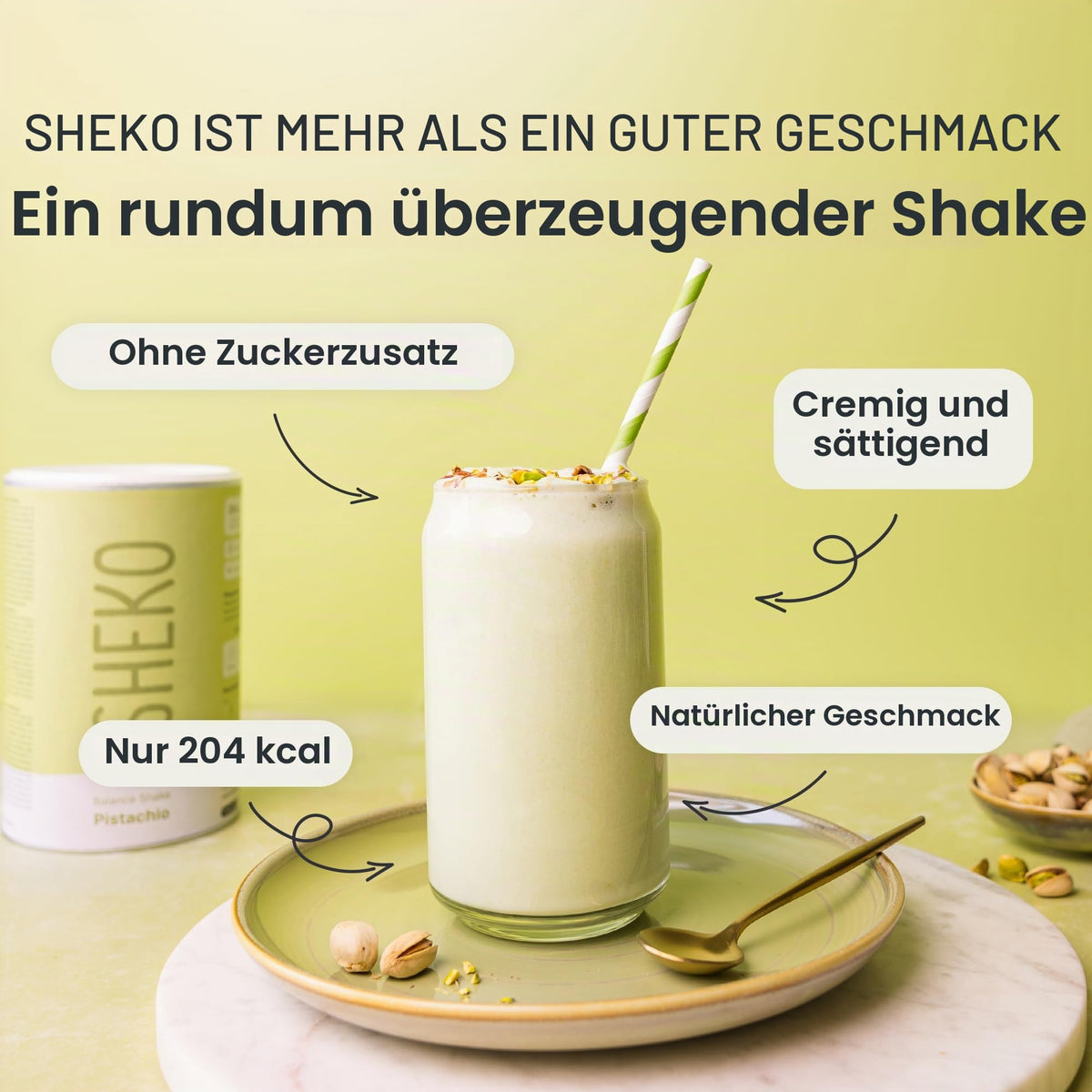 SHEKO Balance Shake Erdbeere – Mahlzeitersatz & Abnehmshake – 378 g