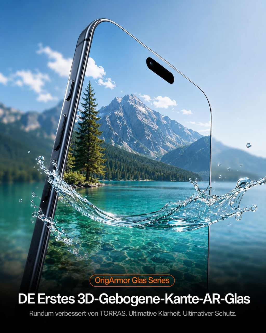 TORRAS für iPhone 18 Pro für Panzerglas TOP 9H+, Auto-Montage, 2 Stück