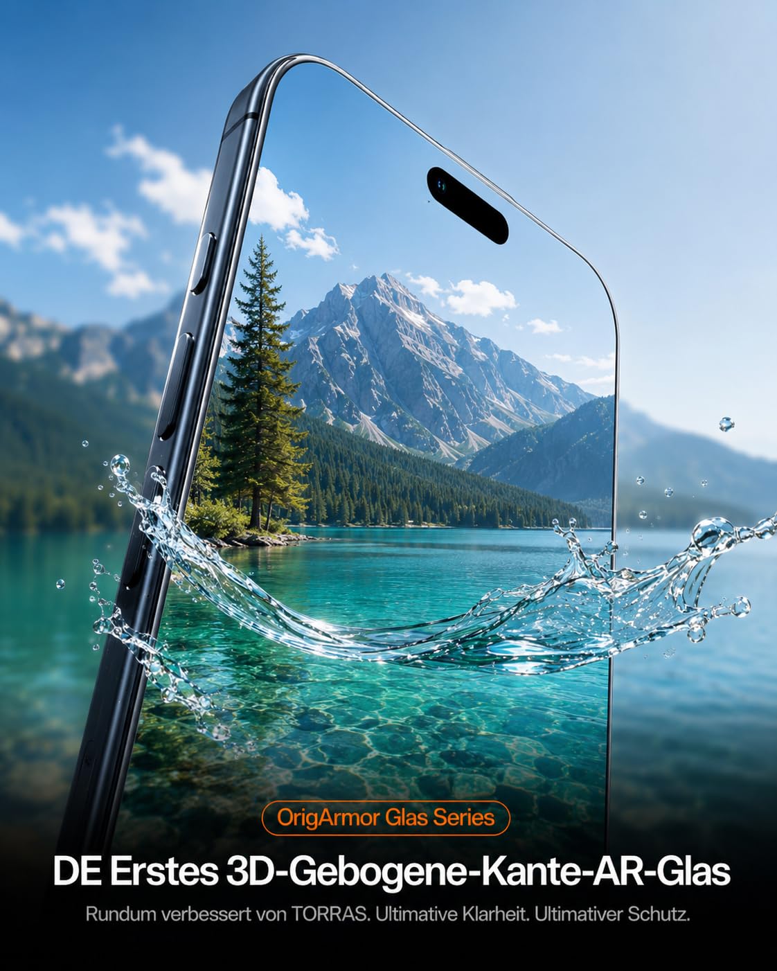 TORRAS für iPhone 18 Pro für Panzerglas TOP 9H+, Auto-Montage, 2 Stück
