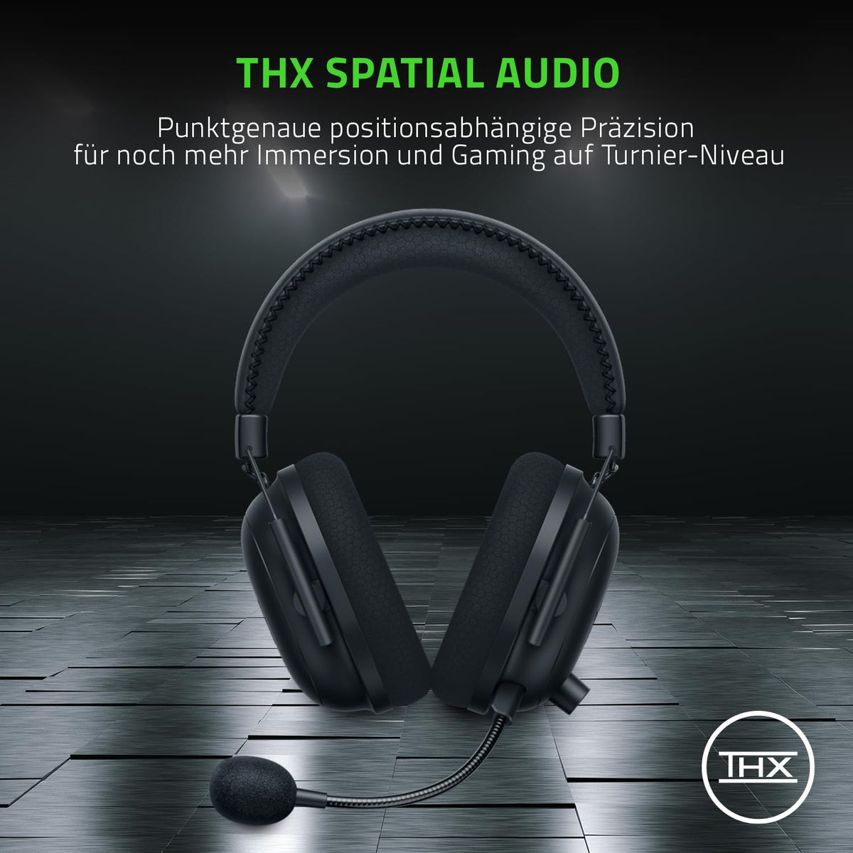 Razer BlackShark V2 X - Multi-Plattform kabelgebundenes Esports-Headset (Triforce 50mm Treiber, Erweiterte Passive Geräuschunterdrückung, 7.1 Surround Sound, Hyperclear Cardioid Mic) Grün