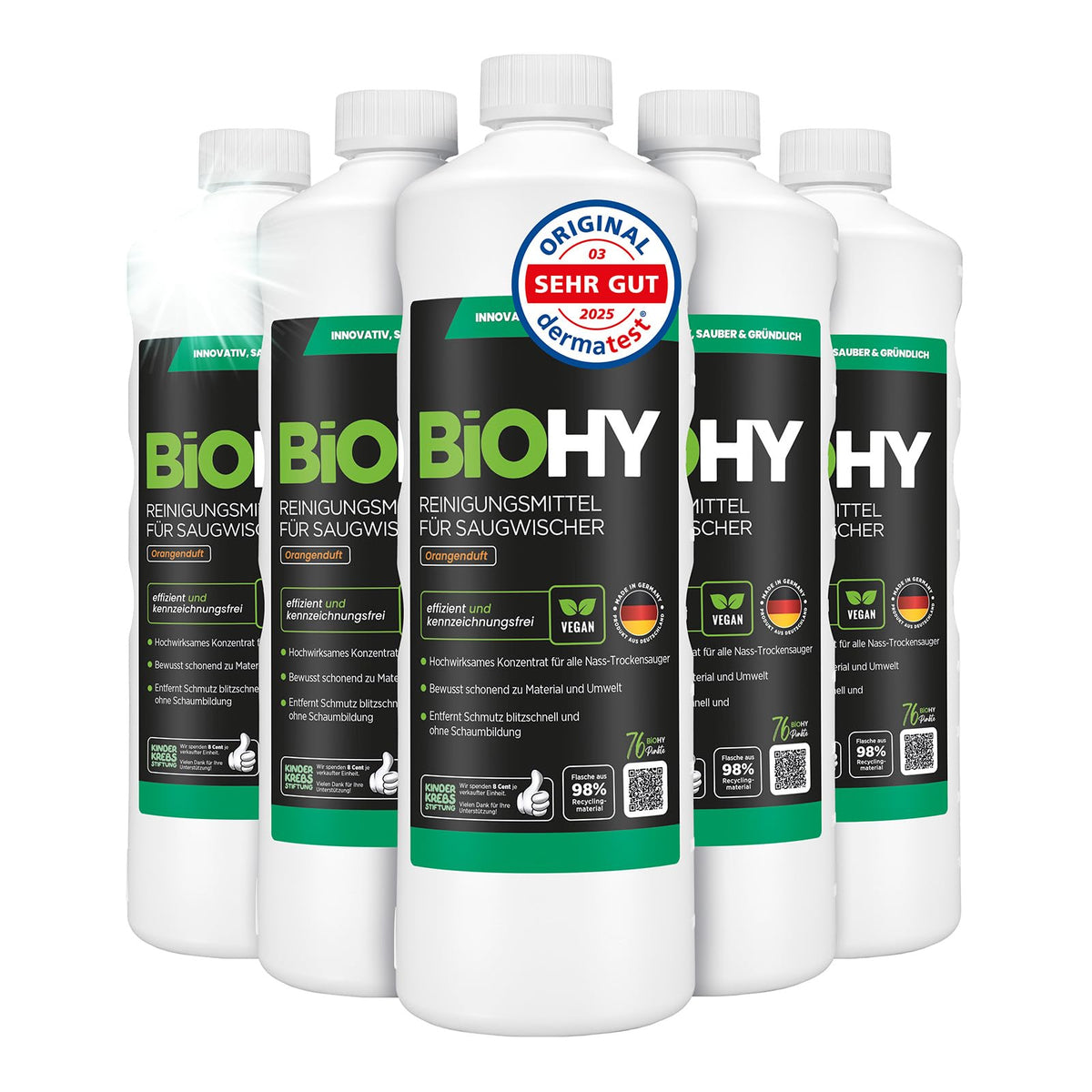 BiOHY Wischroboter Reiniger für Station mit Orangenduft (2 x 1 Liter)