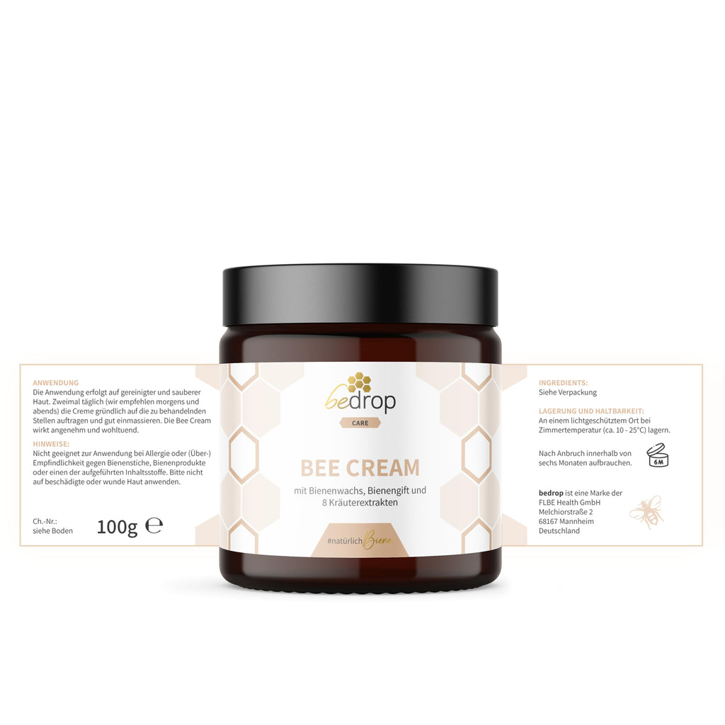 bedrop Bee Cream Bienengiftsalbe hochdosiert (kühlend & wärmend) - 100g