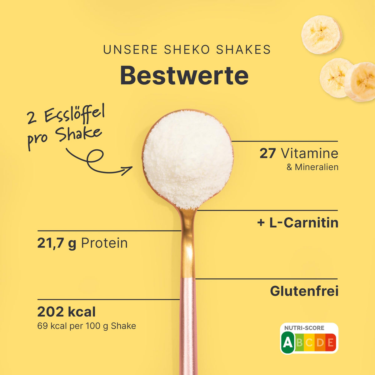 SHEKO Balance Shake Erdbeere – Mahlzeitersatz & Abnehmshake – 378 g