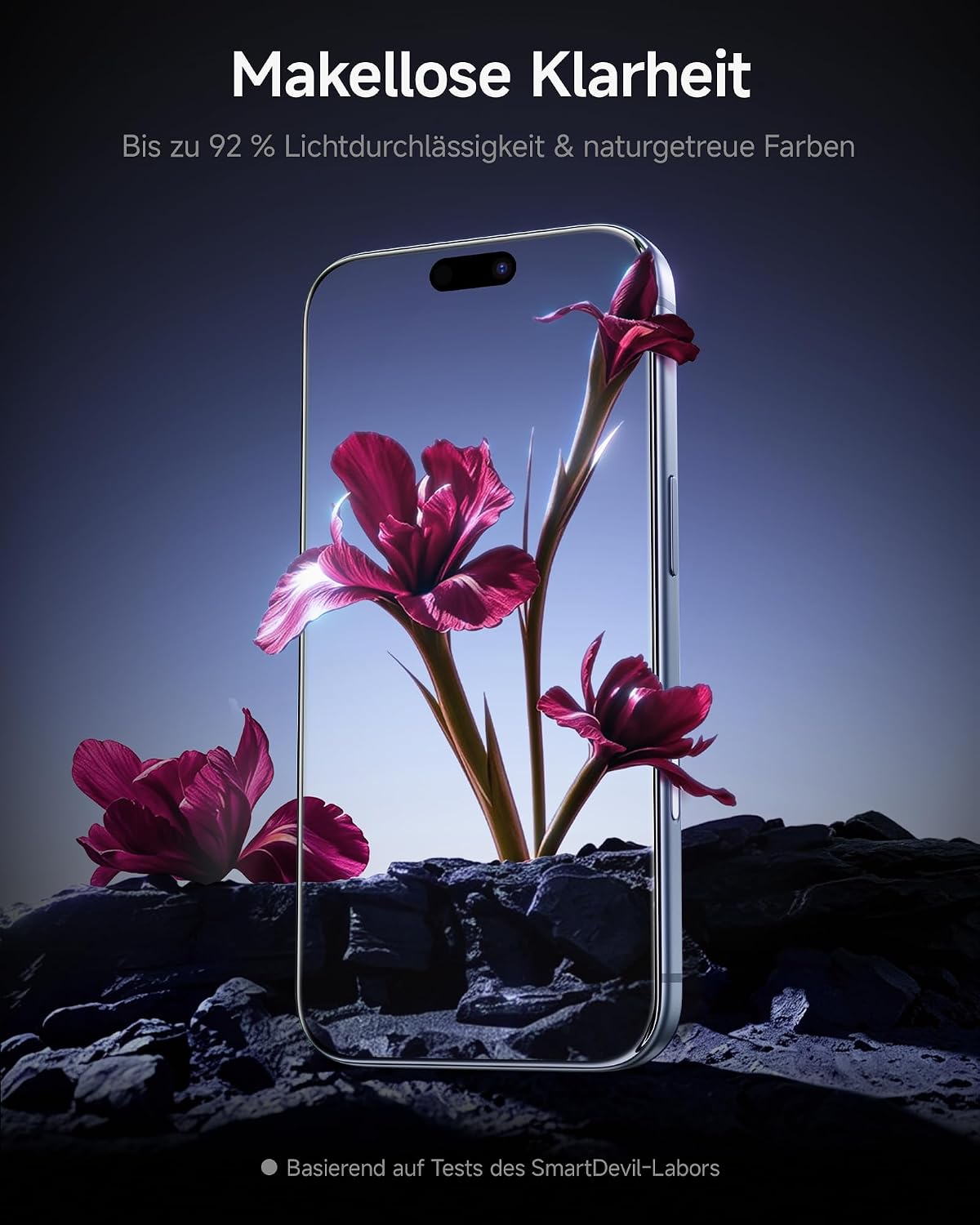 SMARTDEVIL 2 Pack Privatsphäre Schutz für iPhone 17 Panzerglas
