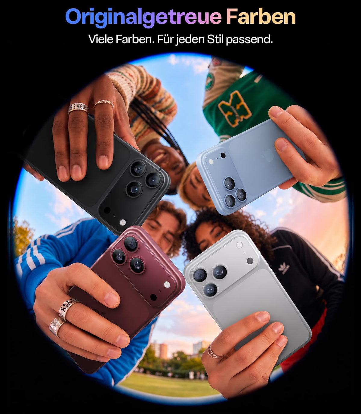TORRAS für iPhone 18 Pro 9H+ Kratzfest Kameraschutz HD-Klares, Grau