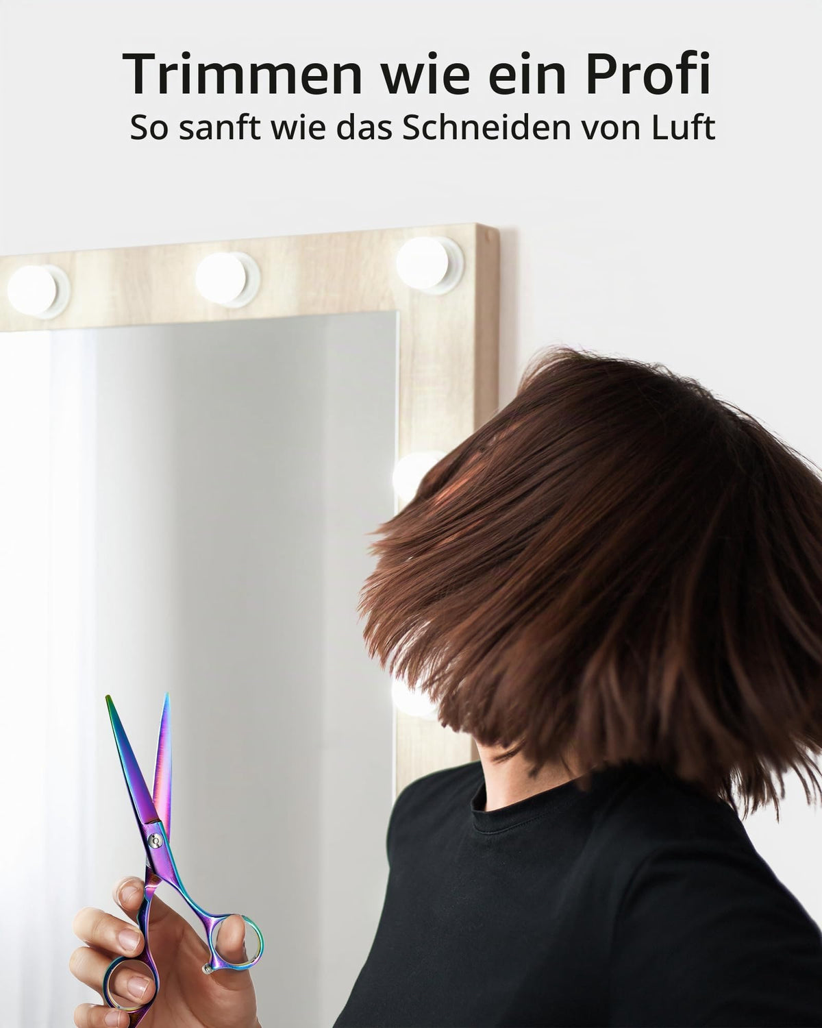 Haarschere Scharfe Friseurschere ULG 6.5 Zoll Präziser Schnitt Haarschnitt japanischer rostfrei edelstahl Rasiermesserscharf Effilierscheren