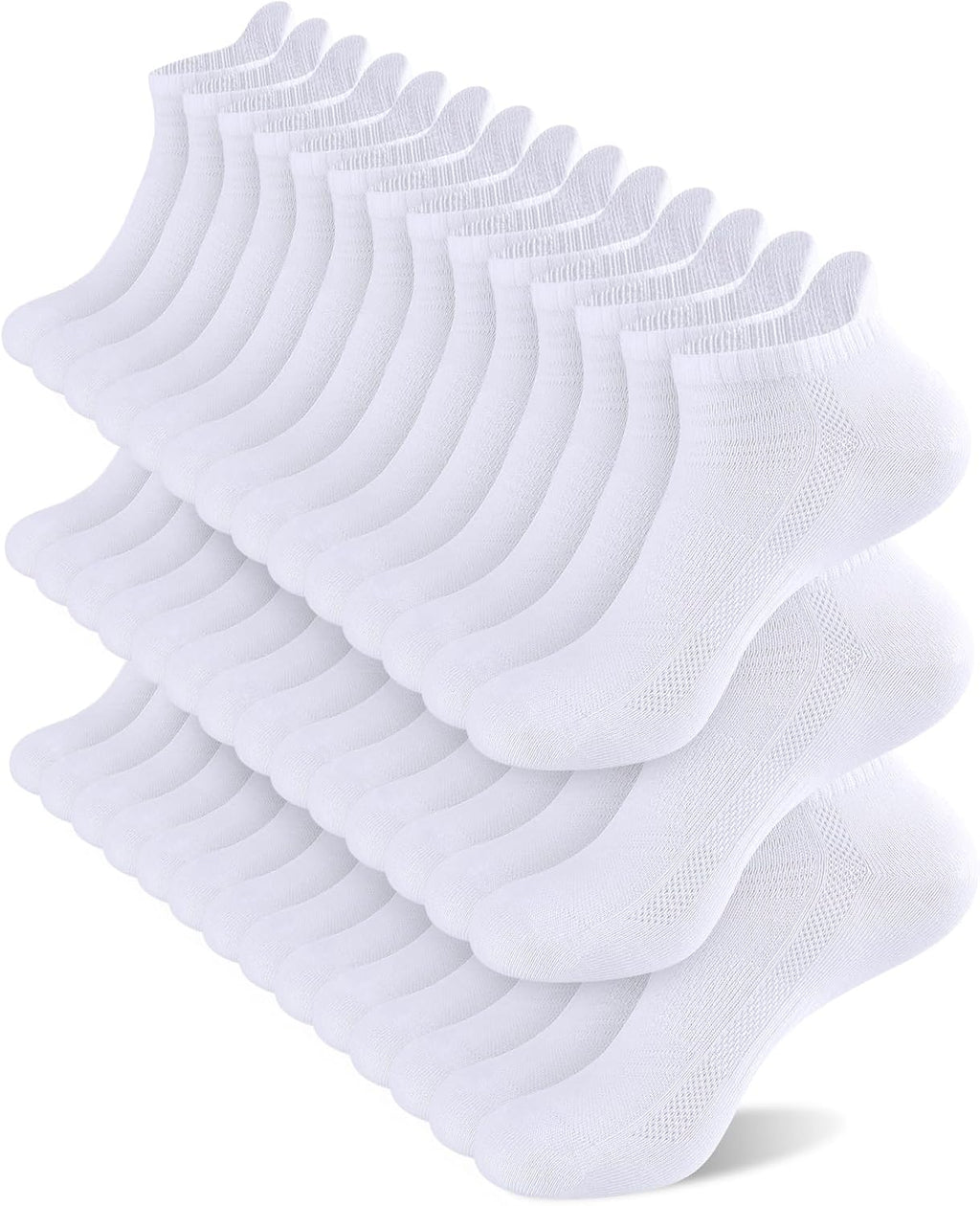 shnn 14 Pairs Mens/Womens Ankle Socks Breathable Casual Low Cut Short Socks for Men/Women with Heel Tab