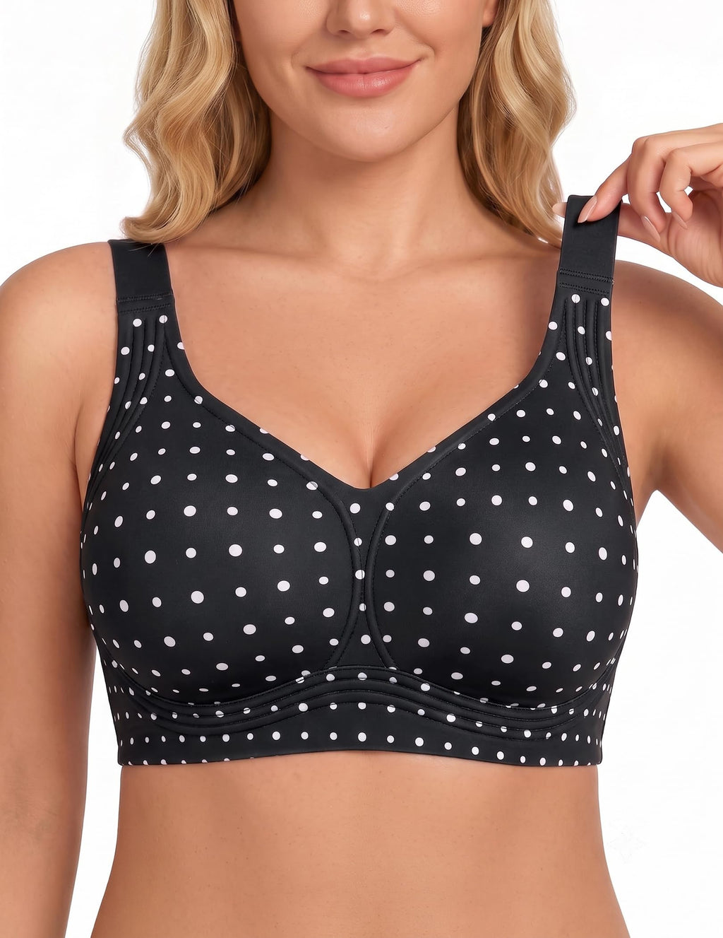 PoseFree Jelly Bras for Women, Wireless No Underwire, Full Coverage Support