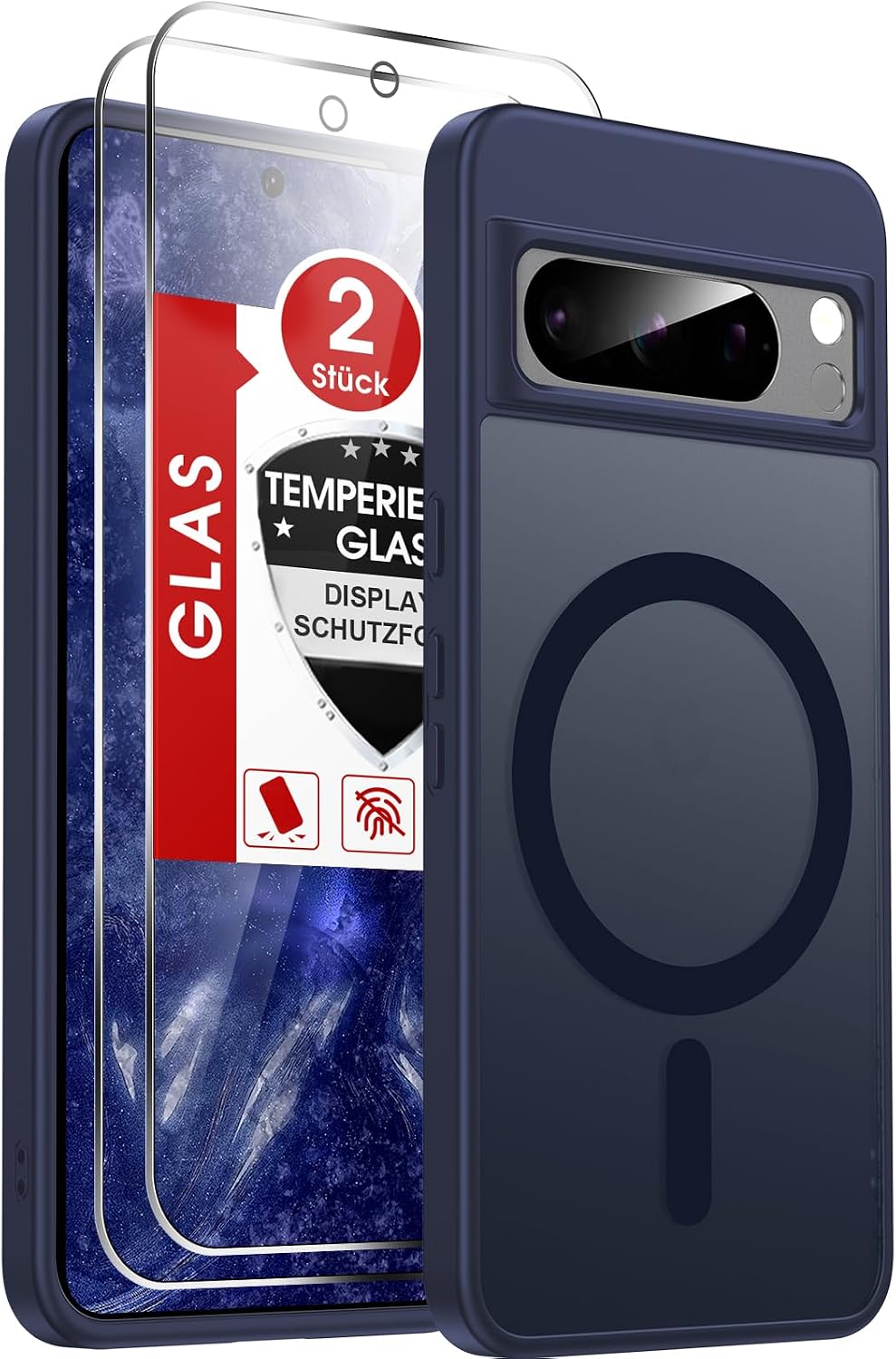LeYi für Samsung Galaxy A06 4G Hülle für MagSafe mit 2x Panzerglas – Schwarz