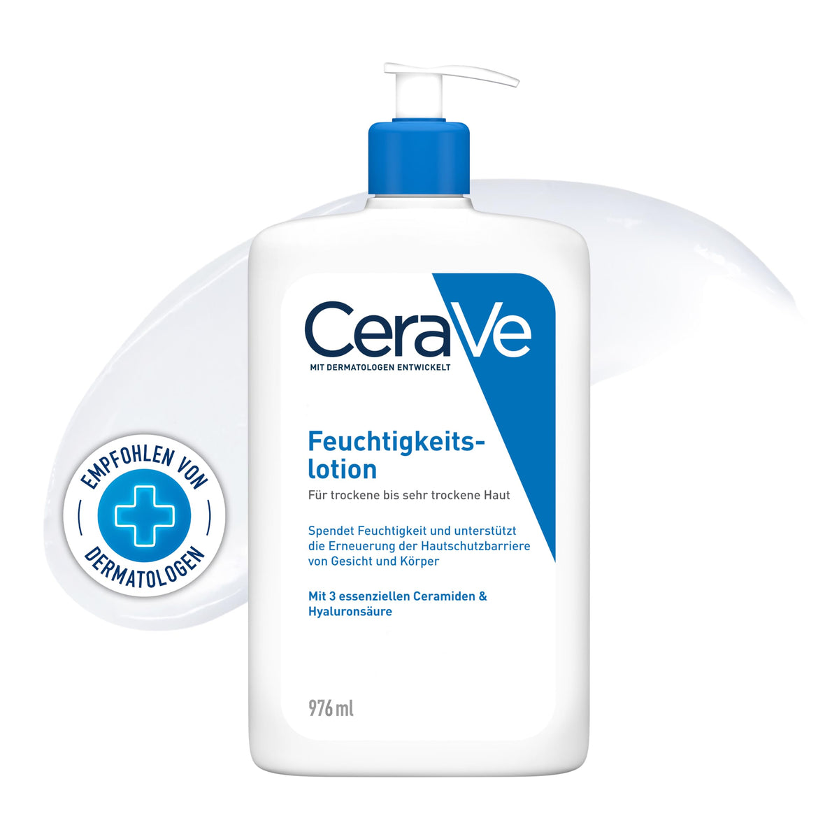 CeraVe Feuchtigkeitslotion für trockene Haut, Körper & Gesicht