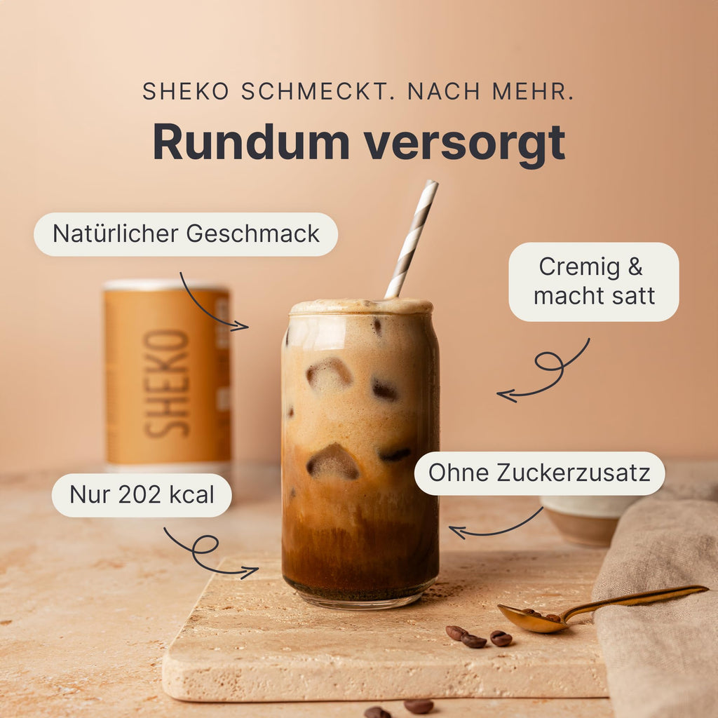 SHEKO Balance Shake Erdbeere – Mahlzeitersatz & Abnehmshake – 378 g