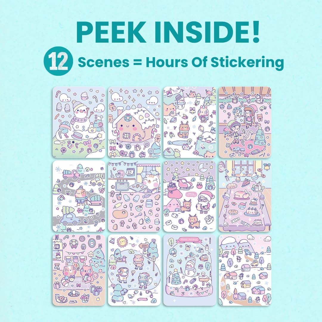 Cupkin Animal Habitats Sticker Book | 12 Coloring & Activity, 500+ Stickers