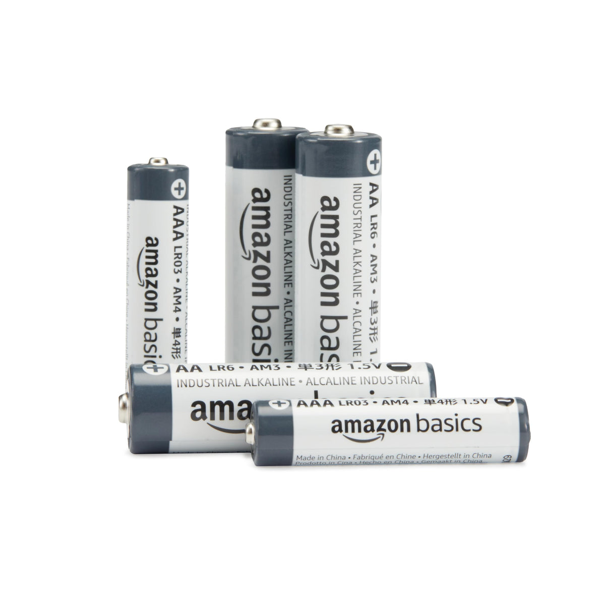Amazon Basics AA- Alkali-Batterien, 1,5 V, 5 Jahre lagerfähig, 40 Stück