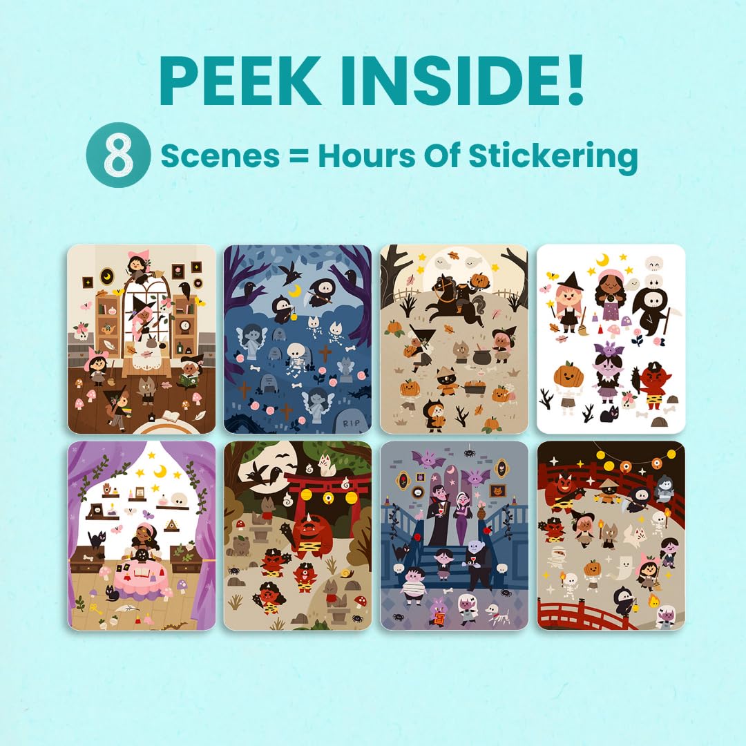 Cupkin Animal Habitats Sticker Book | 12 Coloring & Activity, 500+ Stickers