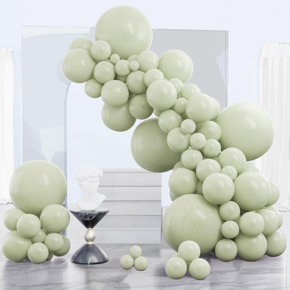 PartyWoo Black Balloons 140pcs Different Sizes of 18 12 10 5 Inch