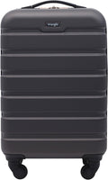 Wrangler 22" Hardside Spinner Carry-On Luggage, Charcoal
