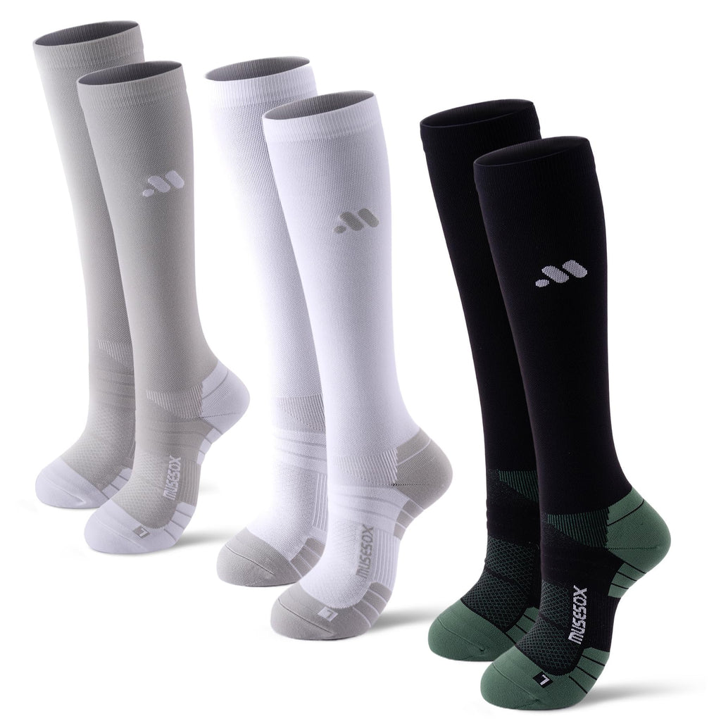 Compression Socks for Women and Men,15-20 mmHg Support(3 Pairs)