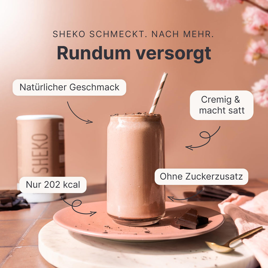SHEKO Balance Shake Erdbeere – Mahlzeitersatz & Abnehmshake – 378 g