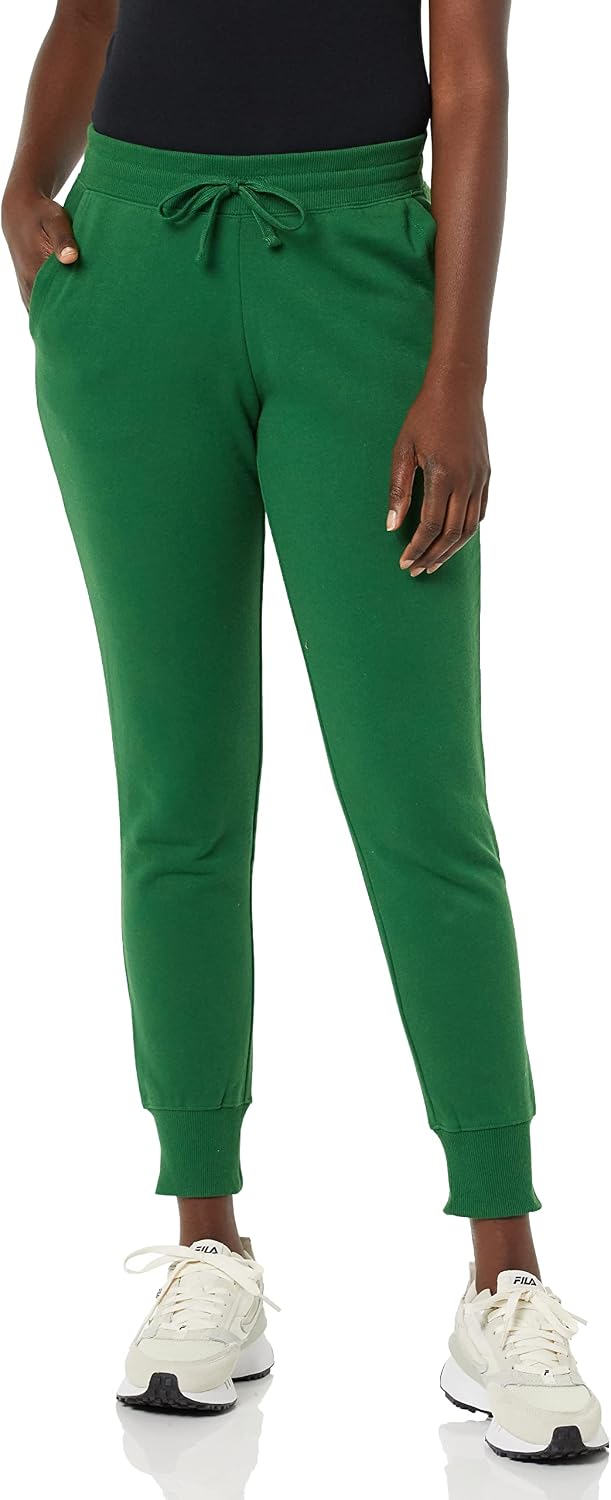 Amazon Essentials Women's Cotton Fleece Jogger Sweatpants with Drawstring (Available in Plus Size)