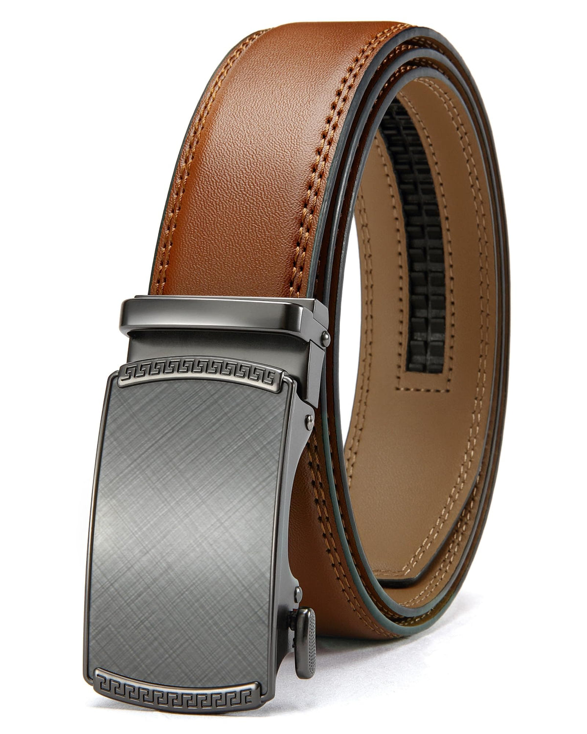 CHAOREN Gürtel Herren, Automatik Ledergürtel Herren 35mm ohne Löcher