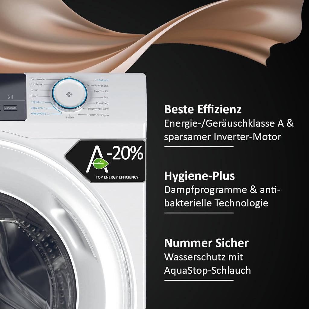 Haier Frontlader Waschmaschine 8kg I-PRO Serie 1 HW80-BP14929