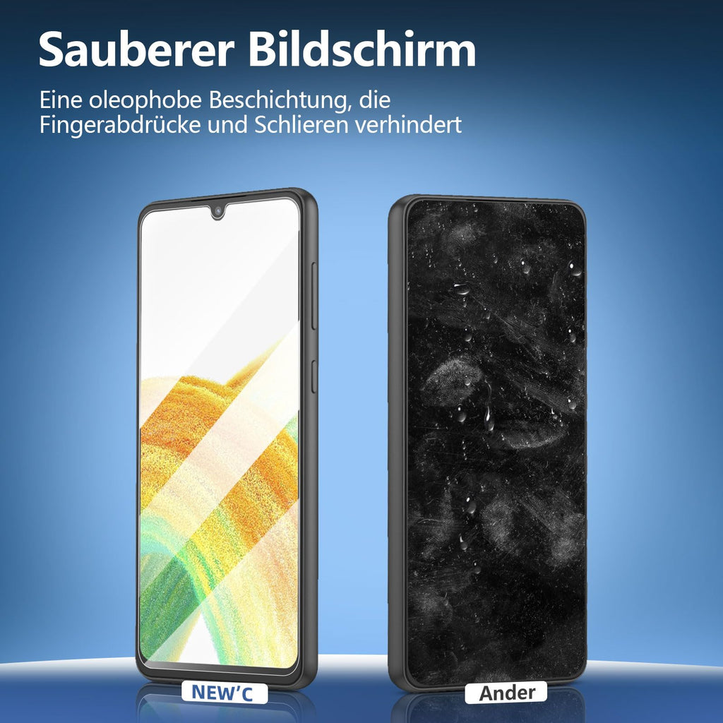 NEW'C Schutzfolie für Samsung Galaxy A35 5G für Panzerglas
