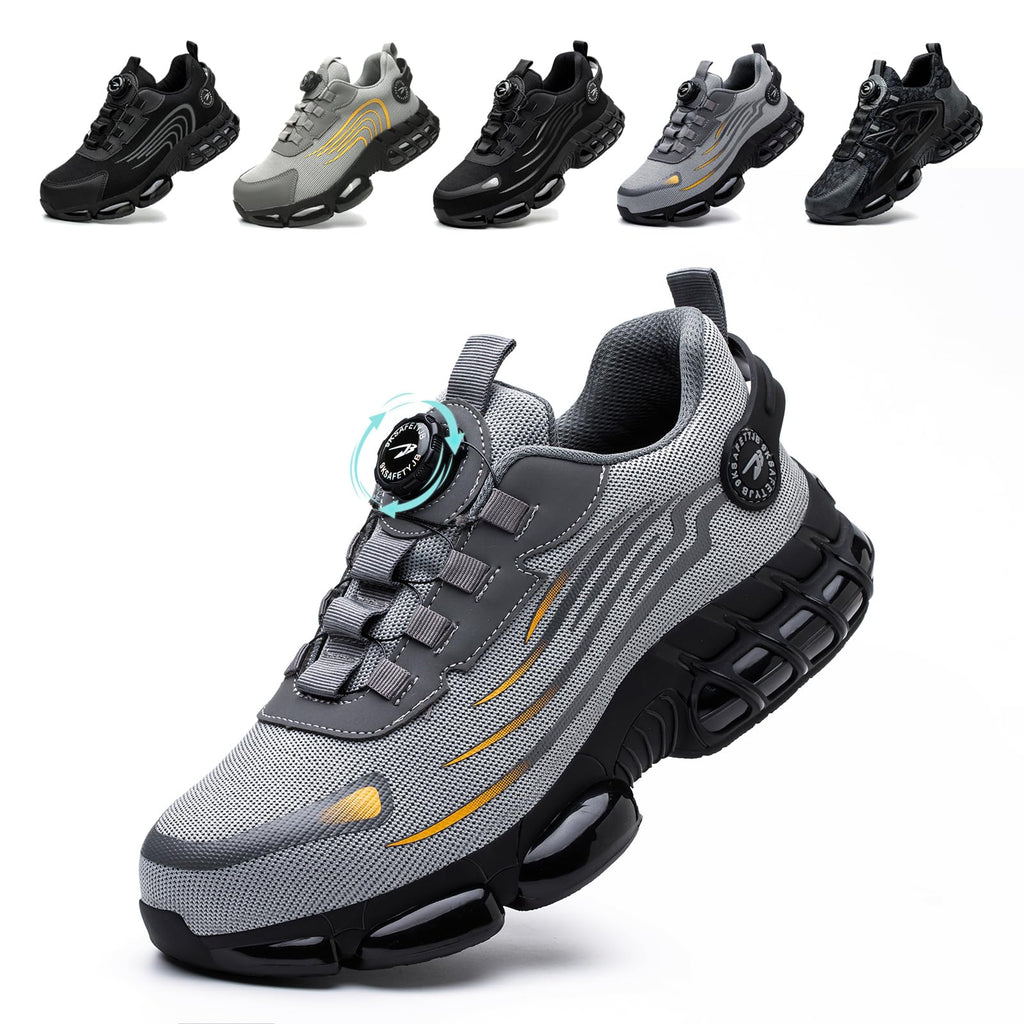 Chaussures de Sécurité Hommes Femmes Basket Respirante Antidérapante Légère Travail avec Embout en Acier 36-46 EU
