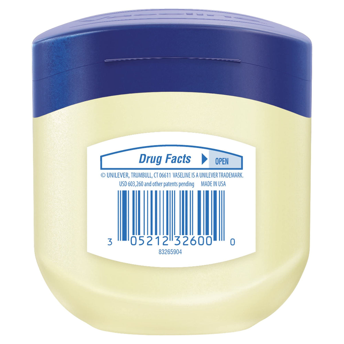 Vaseline Original Petroleum Jelly Moisturruiser Hautpflege für rissige, trockene Haut und Ekzemlinderung 6 x 250 ml
