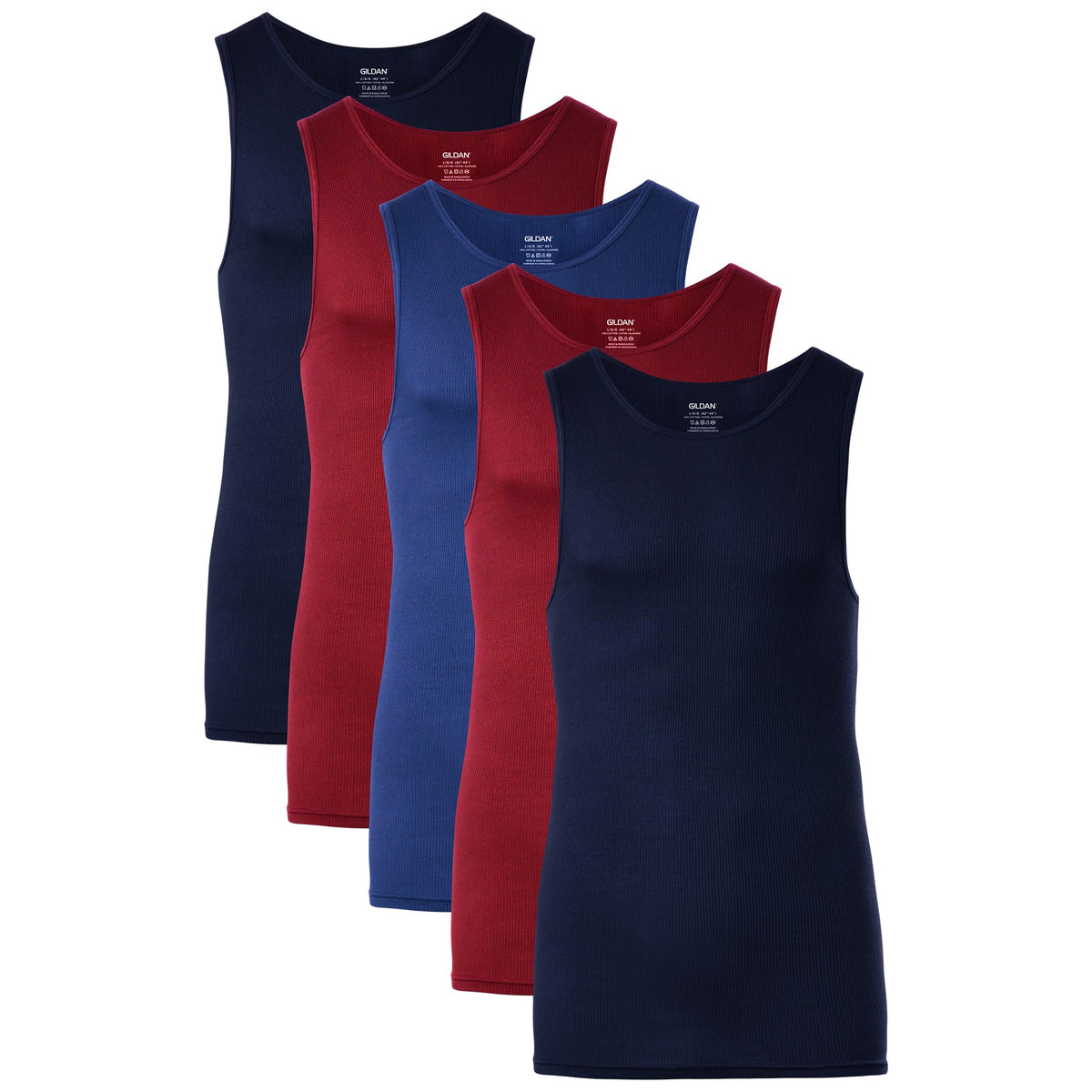 Gildan Men's A-Shirt Tanks, Multipack, Style G1104