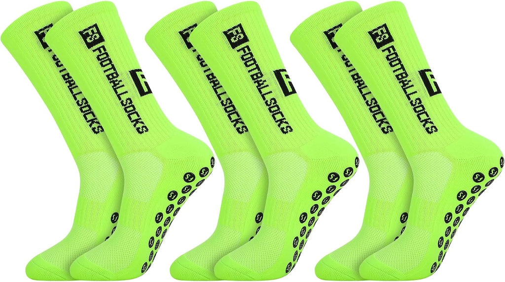 FANTESI 3 Paare Fußballsocken für Herren Damen,Sportsocken Fußball