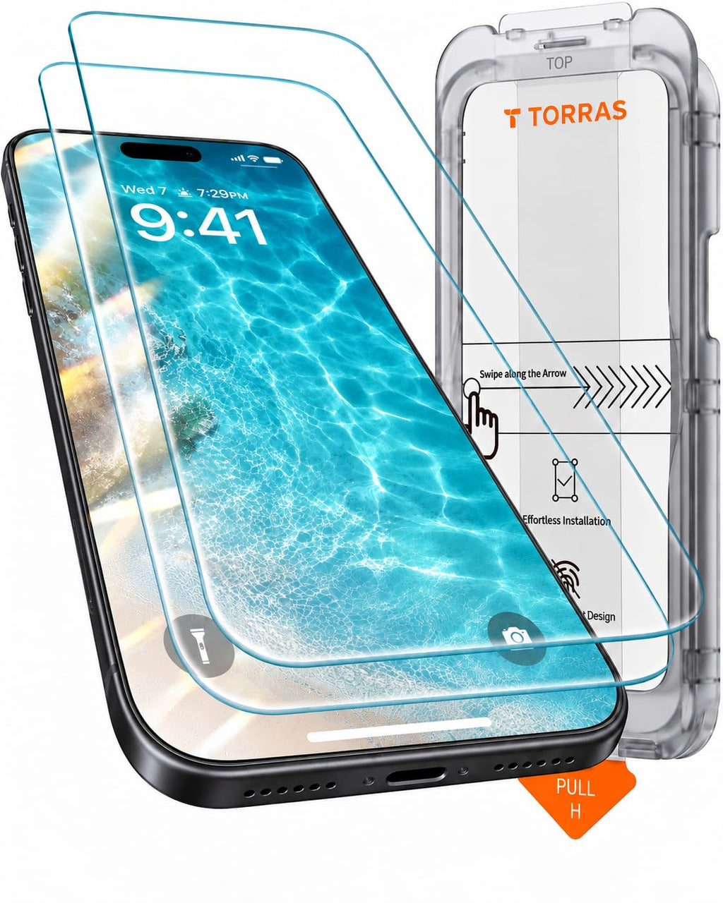 TORRAS für iPhone 18 Pro 9H+ Kratzfest Kameraschutz HD-Klares, Grau