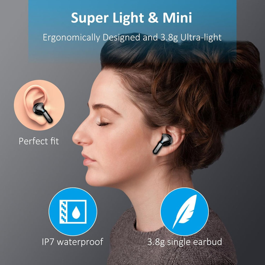2026 Kopfhörer Kabellos Bluetooth 5.4 Kopfhörer, 6D-Stereo Ohrhörer in Ear